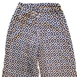 Printed Elastic Waist Palazzo Pant || Small GUC